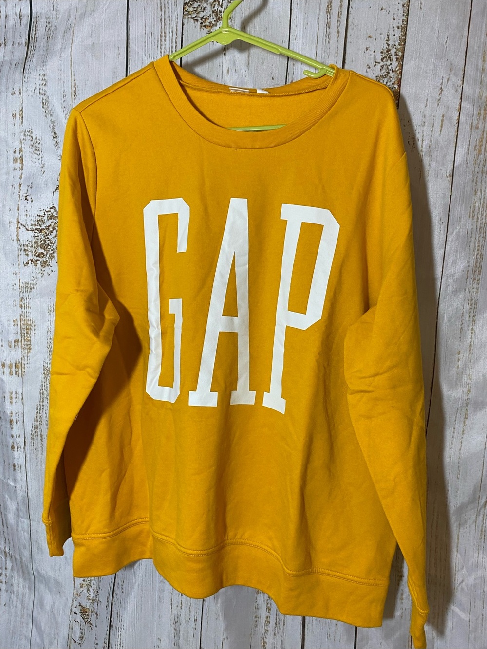 GAP Mustard Yellow Sweatshirt with White Logo- xl